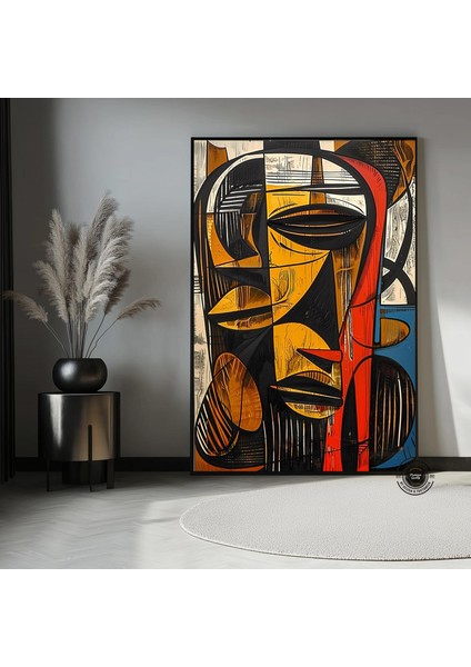 Afrika Soyut Sanat Çok Renkli Poster, Etnik Kültür Ev Dekoru