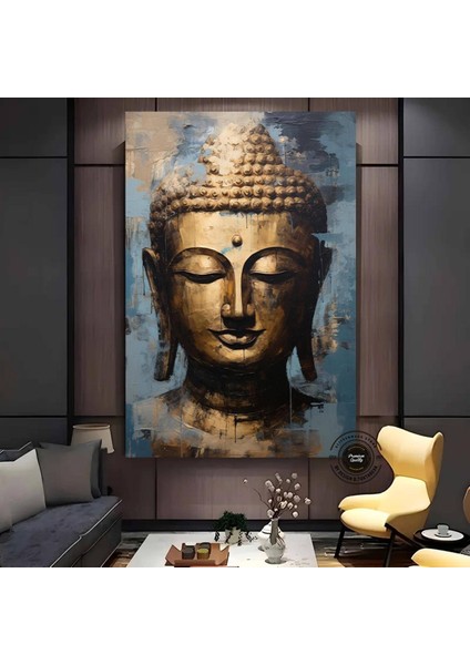 Zen Buddha Kanvas Duvar Sanatı; Zen Sanat Baskısı; Budist Duvar Sanatı; Altın Buddha Baskıları; Budi fırsatları