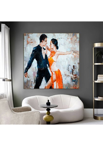 Kanvas Ev Dekoru – Büyük Kanvas; Dans Eden Çift Tablosu; Müzik Odası Sanatı; Tango Çift Kanvas fiyatları