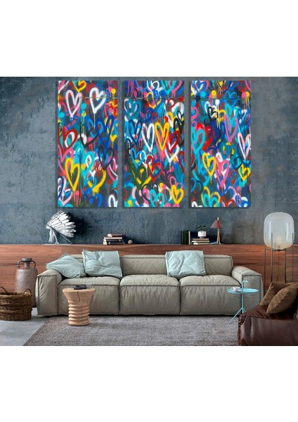 Banksy Graffiti Sanatı Sokak | Kalpler; Graffiti Duvar Sanatı Posteri; Banksy Kalpler; Büyük Çerçeve indirimleri