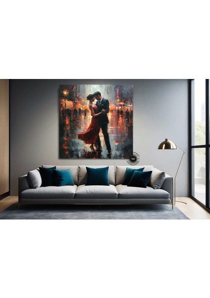 Tango Dans Eden Çift Kanvas; Aşk Tablosu; Asmaya Hazır indirimleri