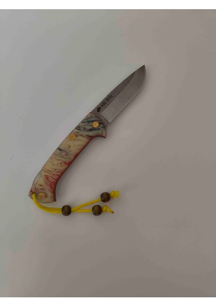 El Yapımı Kilit Mekanizmalı N690 Çelik Epoksi Kabze Çakı (Deri Kılıf Hediyeli) fiyatları