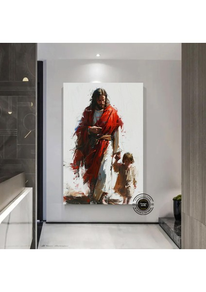 Isa Kanvas Tablosu – Hristiyan Duvar Dekoru – Kutsal Kitap Sanatı – Trend Kanvas fiyatları