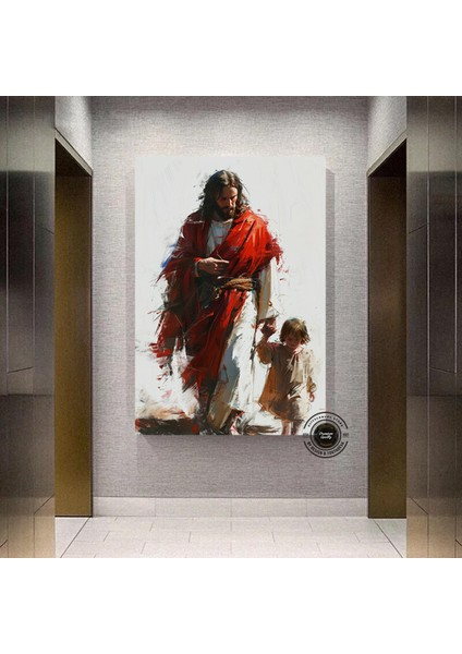 Isa Kanvas Tablosu – Hristiyan Duvar Dekoru – Kutsal Kitap Sanatı – Trend Kanvas modelleri