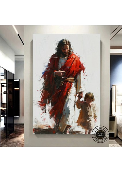 Isa Kanvas Tablosu – Hristiyan Duvar Dekoru – Kutsal Kitap Sanatı – Trend Kanvas