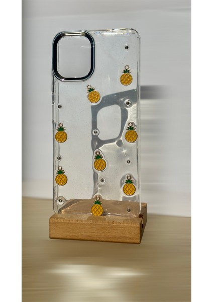 Samsung Galaxy A06 Uyumlu Şeffaf Glitter Meyve & Fiyonk Koleksiyonu – Premium Kamera Korumalı