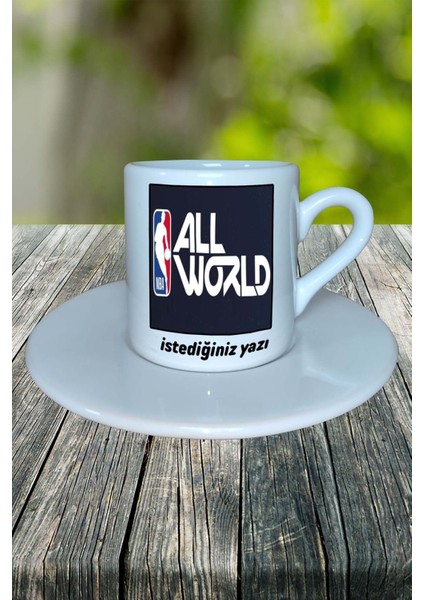 Nba Allworld Mobil Oyun Baskılı Türk Kahvesi Fincanı Tabaklı Kişiye Özel Model 2 fiyatları
