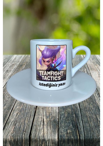 Tft: Teamfight Tactics Mobil Oyun Baskılı Türk Kahvesi Fincanı Tabaklı Kişiye Özel Model 3 fiyatları