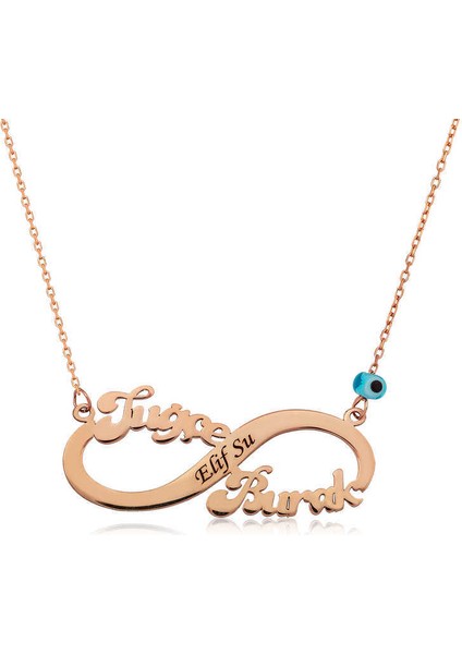 Gümüş Rose Isimli Sonsuzluk Kolye