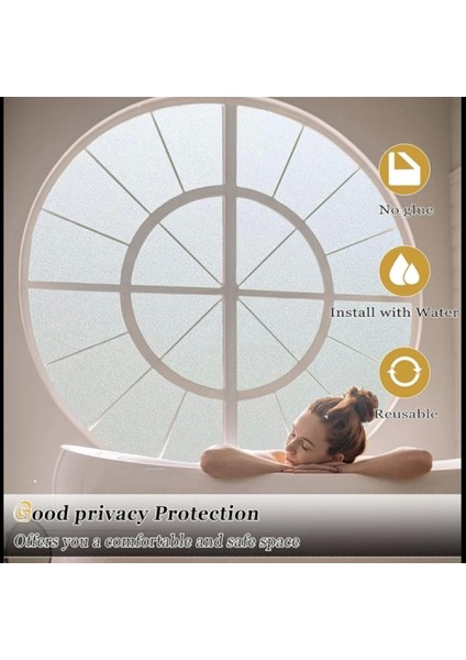 Uv Engelleyici Buzlu Cam Filmi 2 Metre x 45 Cm. indirimleri