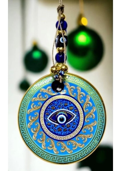 Yaldızlı Turkuaz Renk Duvar Süsü Cam Duvar Dekoru modelleri