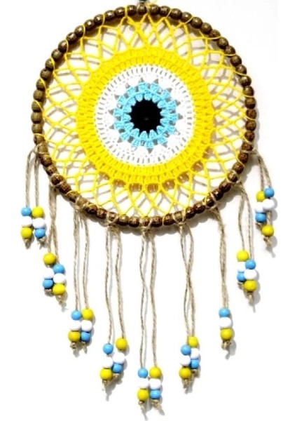 Sarı Motifli Renkli Boncuklu El Yapımı Duvar Süsü modelleri