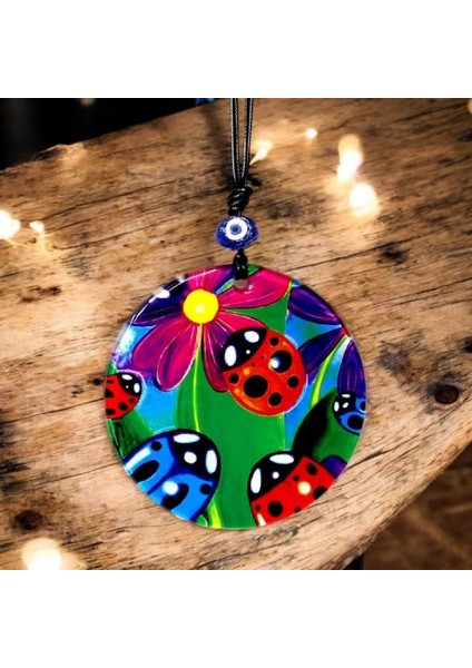 Uğur Böcekli Cam Duvar Dekoru Hediyelik Süs indirimleri