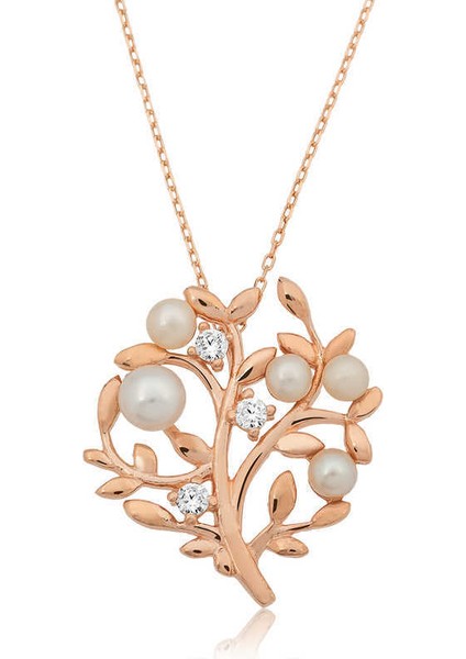 Gümüş Hayat Ağacı Bayan Kolye