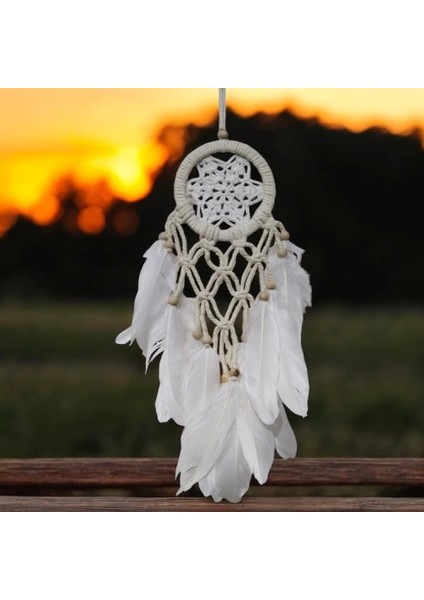 Yıldız Motifli Ekru Renk Düş Kapanı Hediyelik Duvar Süsü indirimleri