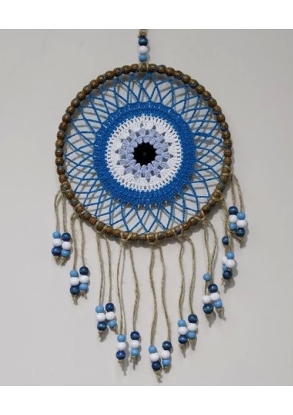 Petrol Mavisi Motifli Renkli Boncuklu El Yapımı Duvar Süsü fiyatları