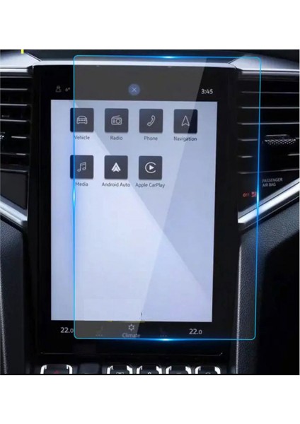 Volkswagen Amarok 2022-2025 Model 12 Inç Multimedya Ekranı Uyumlu 9h Nano Ekran Koruyucu