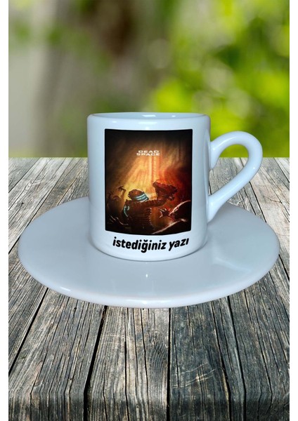 Dead Space Oyun Baskılı Türk Kahvesi Fincanı Tabaklı Kişiye Özel Model 2 fiyatları