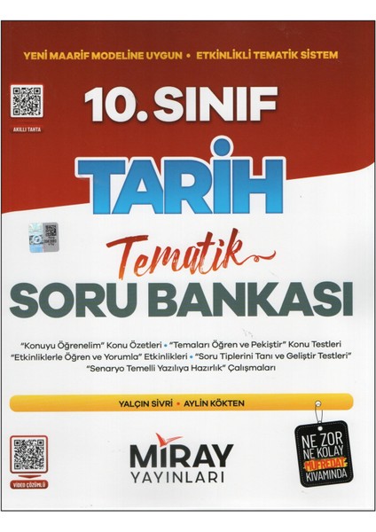 Miray 10. Sınıf Tarih Tematik Soru Bankası