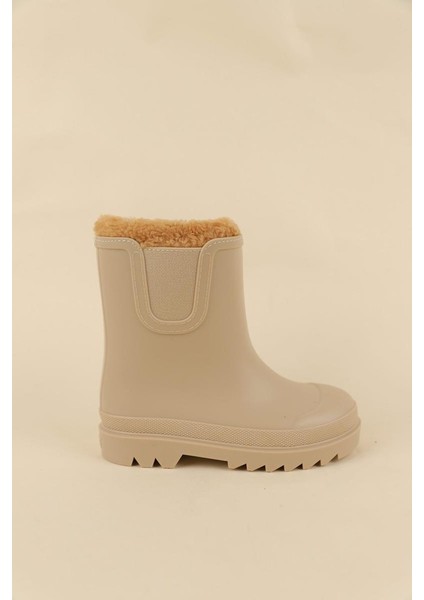 24-34 Numara Bej Renk Kız Çocuk Tokıo Borreguito Igor Çizme modelleri