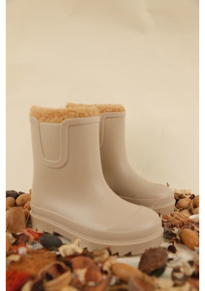 24-34 Numara Bej Renk Kız Çocuk Tokıo Borreguito Igor Çizme