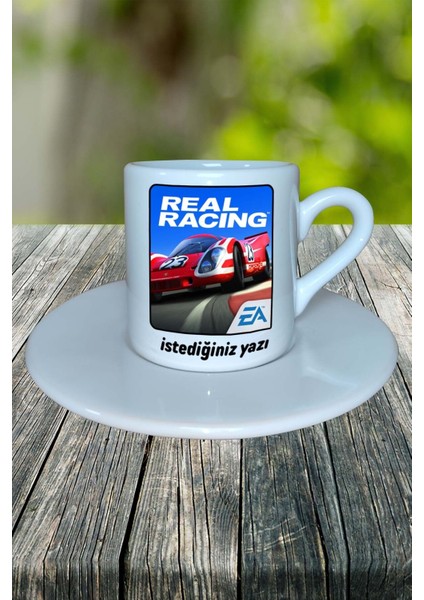 Real Racing Mobil Oyun Baskılı Türk Kahvesi Fincanı Tabaklı Kişiye Özel Model 1 fiyatları