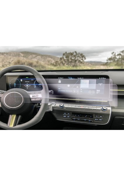 Hyundai Kona 2024 2025 Gösterge Panel ve Bilgi Ekranı Uyumlu 9h Nano Ekran Koruyucu 2024