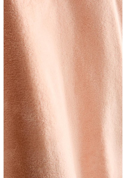 Pamuklu Somon Kapüşonlu Çocuk Ponço Havlu - Sevimli Yüz Desenli fırsatları