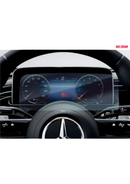 Mercedes E180 2025 Hayalet Gösterge ve Yolcu Ekran Uyumlu Mat Ekran Koruyucu fiyatları