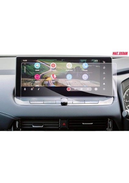 Nissan Qashqai 2025 Navigasyon ve Multimedya Uyumlu Mat Ekran Koruyucu modelleri
