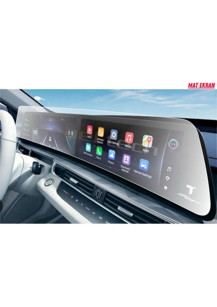 Chery Tıggo 8 Pro Max 2024 Dijital Gösterge ve Multimedya Uyumlu Mat Ekran Koruyucu modelleri