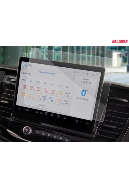 Ford Transit 2025 Navigasyon ve Multimedya Uyumlu Mat Ekran Koruyucu