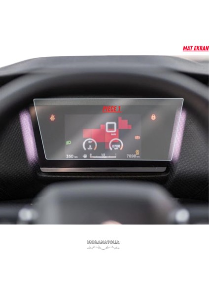 Citroen C4X 2021- 2024 Hayalet Gösterge ve Multimedya Uyumlu Mat Ekran Koruyucu fiyatları