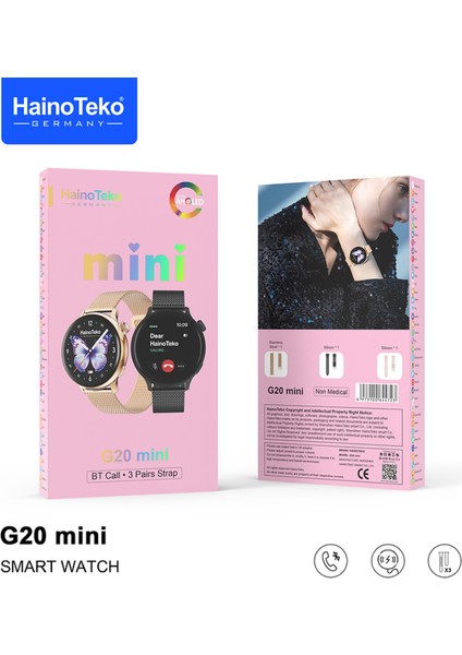 Haino Teko G20 Mini Kadın Akıllı Saat 3 Kordonlu fiyatları