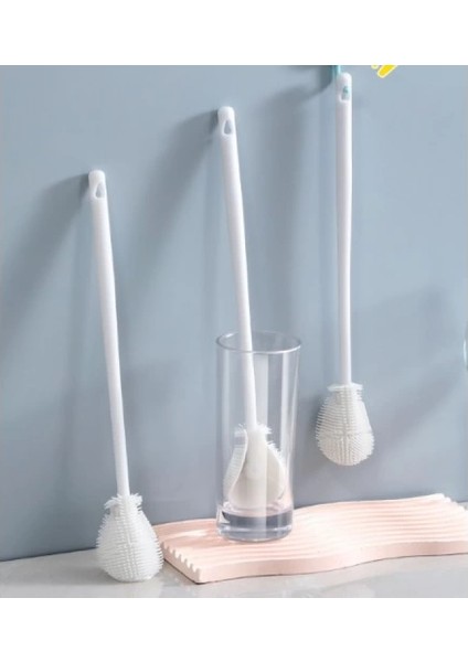 Kavanoz ve Biberon Yıkama Fırçası Silikon