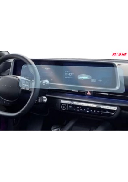 Hyundai Ioniq 6 2023-2024 Uyumlu Dijital Gösterge ve Bilgi Ekran Uyumlu Mat Ekran Koruyucu