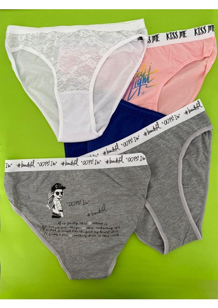 Kadın Nika Bikini Külot 6'lı Paket-Kombin fırsatları