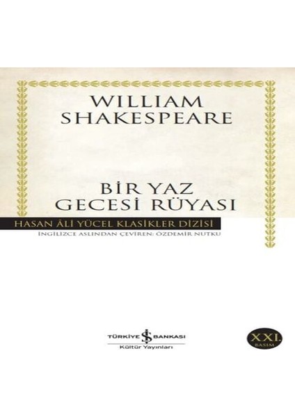 Bir Yaz Gecesi Rüyası - Hasan Ali Yücel Klasikleri