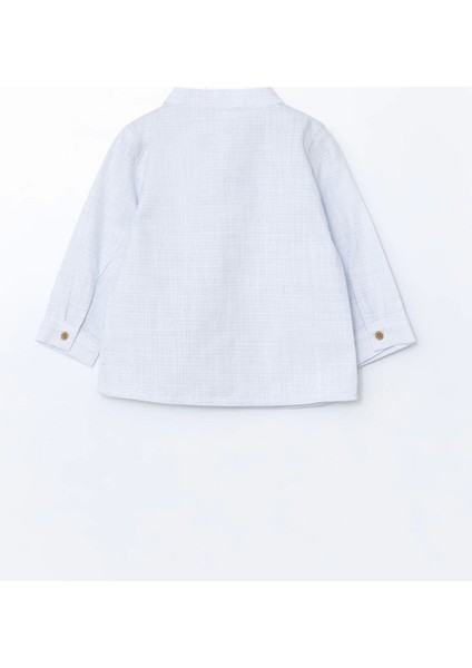 Lcw Baby Mavi Hakim Yaka Erkek Bebek Gömlek ve Pantolon 2'li modelleri