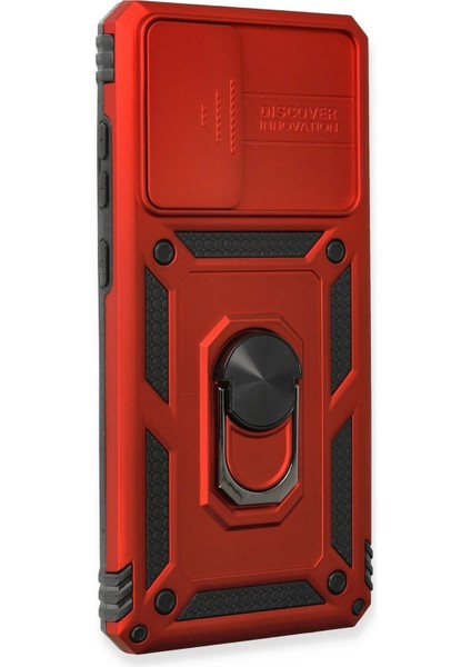 Samsung Galaxy A73 5g Kılıf Pars Lens Yüzüklü Silikon - Kırmızı - NEO1855-1063 fiyatları