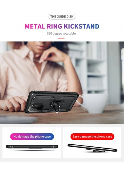 Xiaomi Poco F3 Kılıf Sofya Yüzüklü Silikon Kapak - Siyah - NEO7405-7909 fırsatları