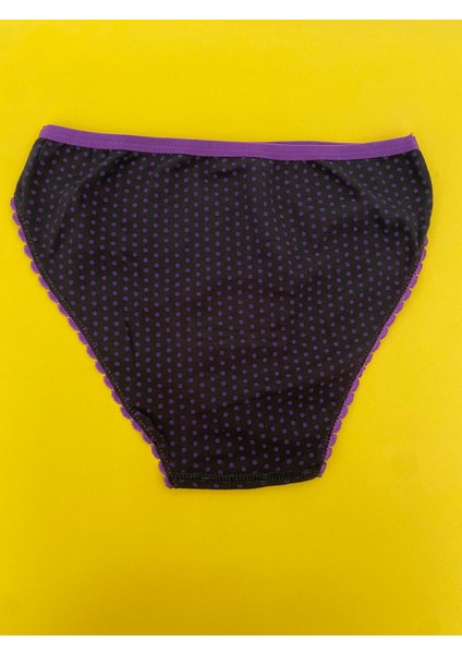 Kadın Puantiyeli Bikini Külot 6'lı Paket-Siyah modelleri