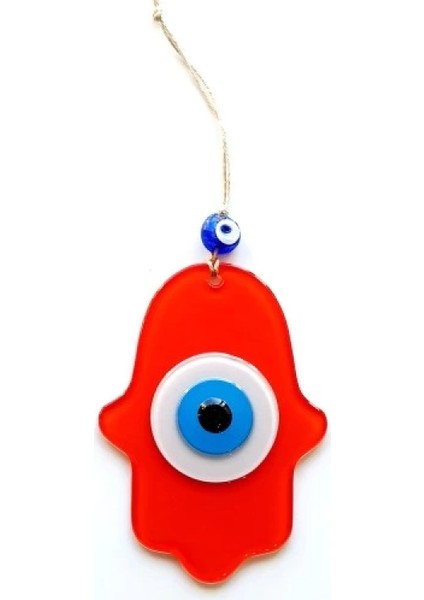 Nazar Boncuklu Turuncu Fatma Ana Bereket Eli Cam Duvar Süsü fiyatları