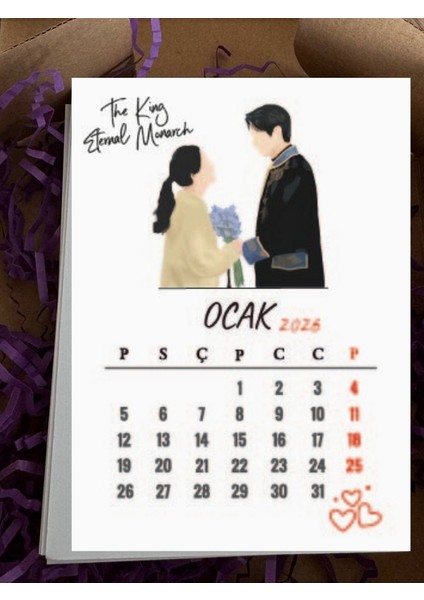 K-Drama Tasarımlı Şövale Masa Takvimi 2026 : Klasik Diziler fırsatları