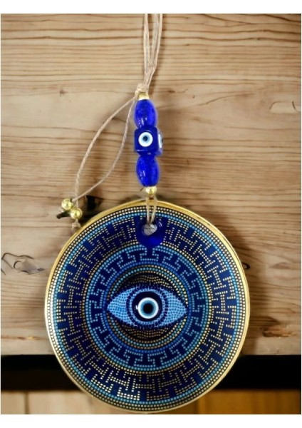 Renkli Noktalama Vurgulu Nazar Boncuklu Gözlü Duvar Süsü Renkli Duvar Dekoru