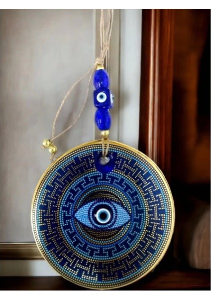 Renkli Noktalama Vurgulu Nazar Boncuklu Gözlü Duvar Süsü Renkli Duvar Dekoru fiyatları