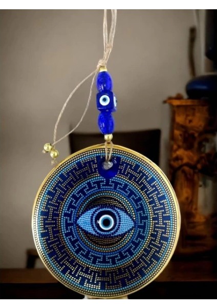 Renkli Noktalama Vurgulu Nazar Boncuklu Gözlü Duvar Süsü Renkli Duvar Dekoru fırsatları