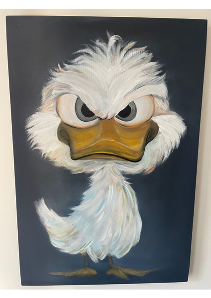 Yağlı Boya Beyaz Ördek Tablosu – 40×60 cm