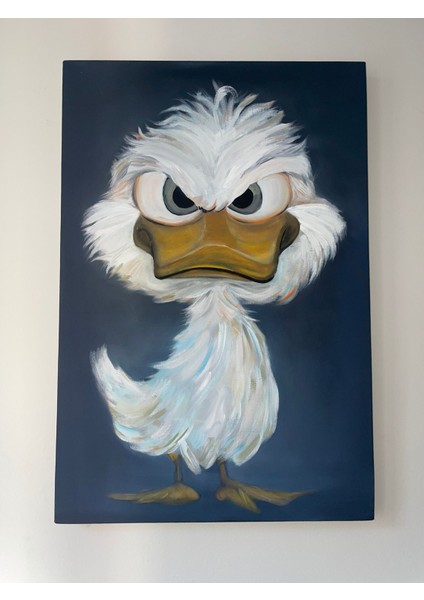 Yağlı Boya Beyaz Ördek Tablosu – 40×60 cm modelleri