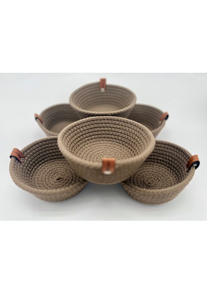 Ebişey Dekoratif Jüt Iplikten Elyapımı Yıkanabilir Çerezlik